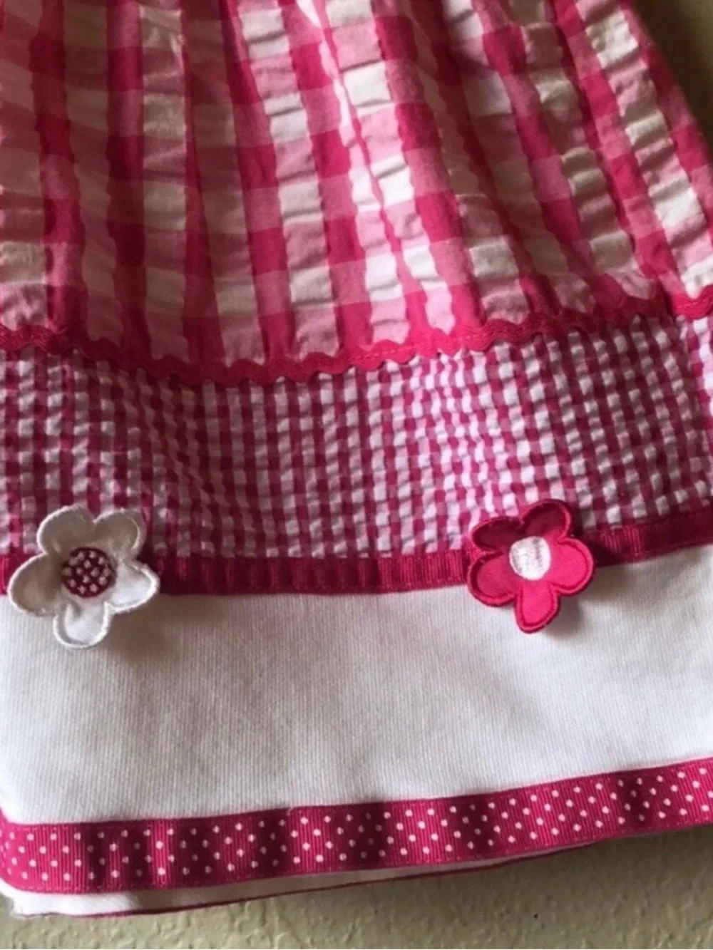 Youngland Vintage 90’s Sleeveless Pink Gingham Dress Classic Baby Girls 24 Month